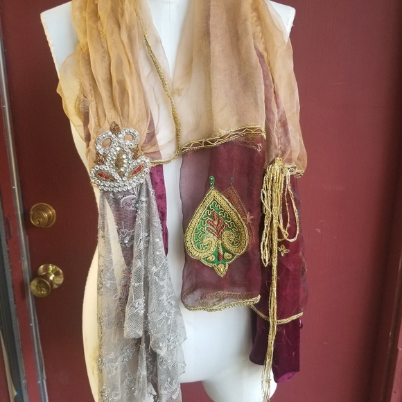 Indian inspired boho scarf - Picture 5 of 5